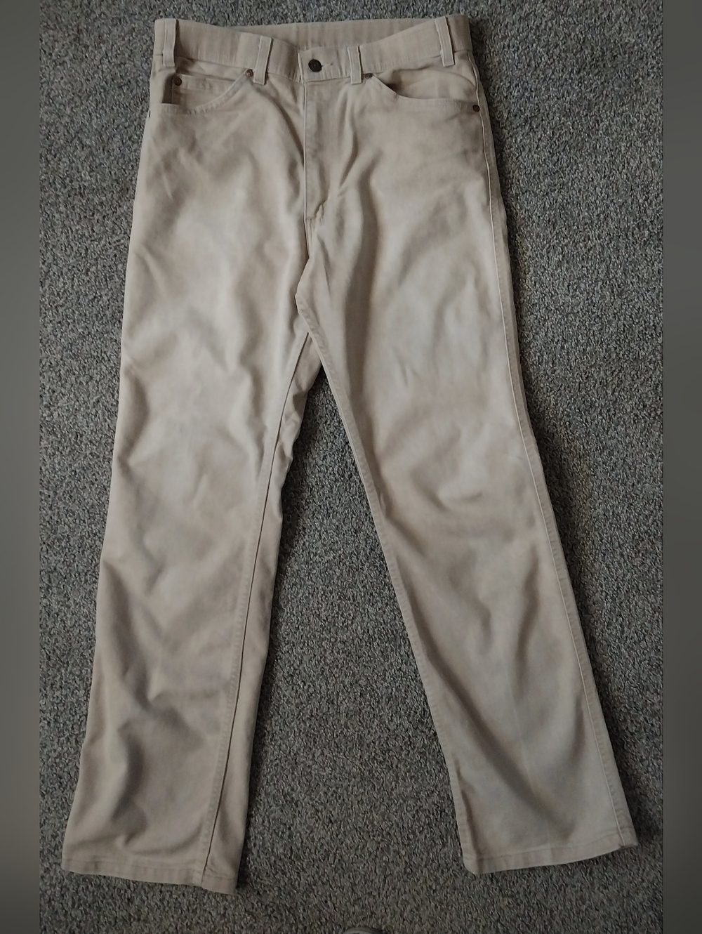 Levi's Action Jeans Light Beige Made In USA W33 L34